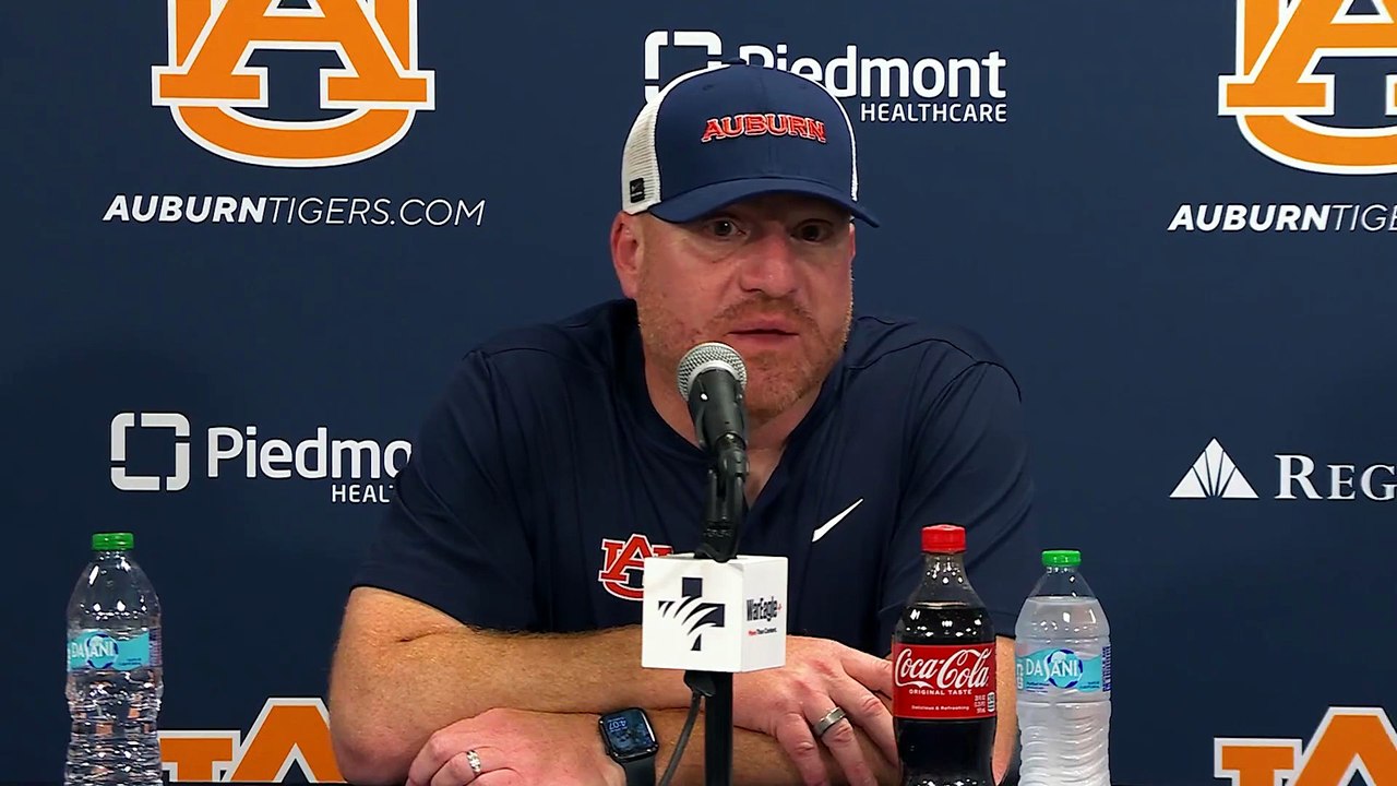 New Auburn Head Coach Alex Golesh Reviews Positives from Spring Game