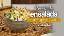 Receta de ensalada rusa de queso panela
