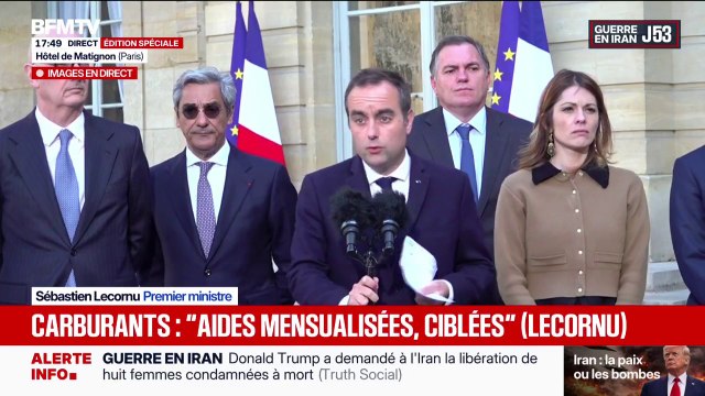 Carburants: On a décidé de faire des aides ciblées, mensualisées , explique Sébastien Lecornu