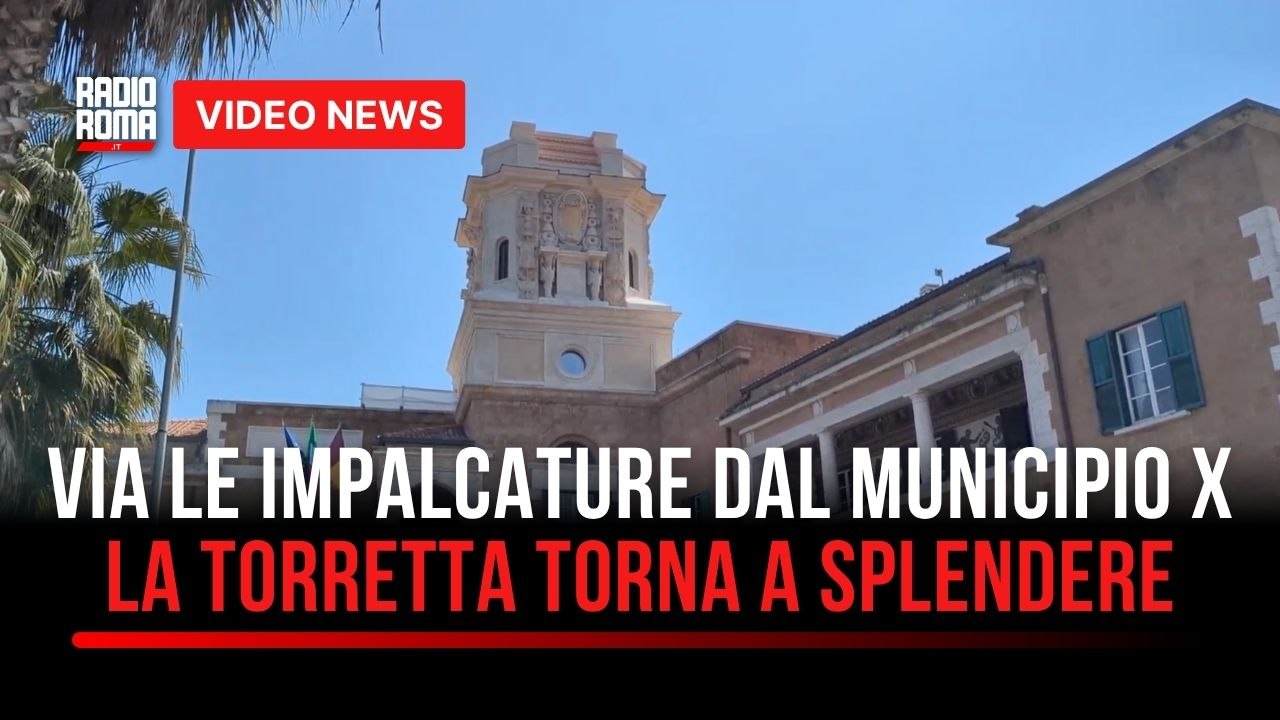 Ostia, la torretta del Municipio X torna a splendere dopo il restauro