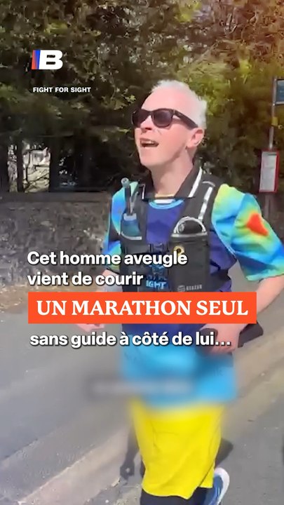 😨 Cet homme a couru un marathon sans voir ⁉️