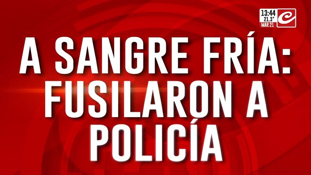 A sangre fría: delincuentes fusilaron a policía