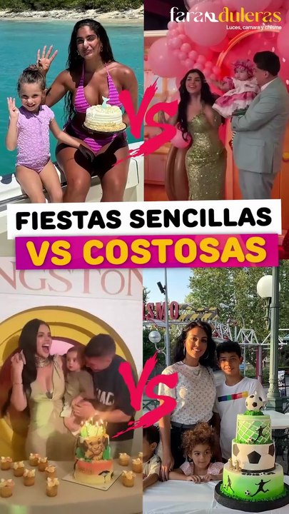 Famosas que le hicieron una fiesta de cumpleaños sencilla a sus hijos vs las que no