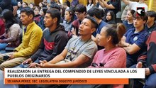 Realizaron la entrega del compendio de leyes vinculadas a los pueblos originarios