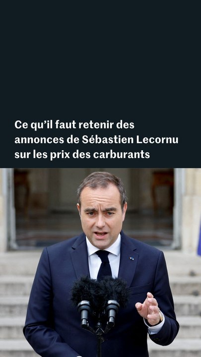 Les annonces de Sébastien Lecornu sur les prix des carburants, qui vont aider les « grands rouleurs » aux revenus très modestes