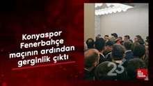 Konyaspor - Fenerbahçe maçının ardından gerginlik çıktı