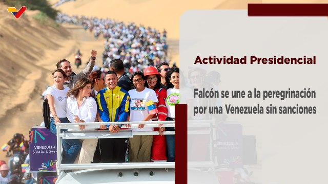 Presidenta (E) y pueblo de Falcón dan inicio a la peregrinación por una Venezuela libre de sanciones
