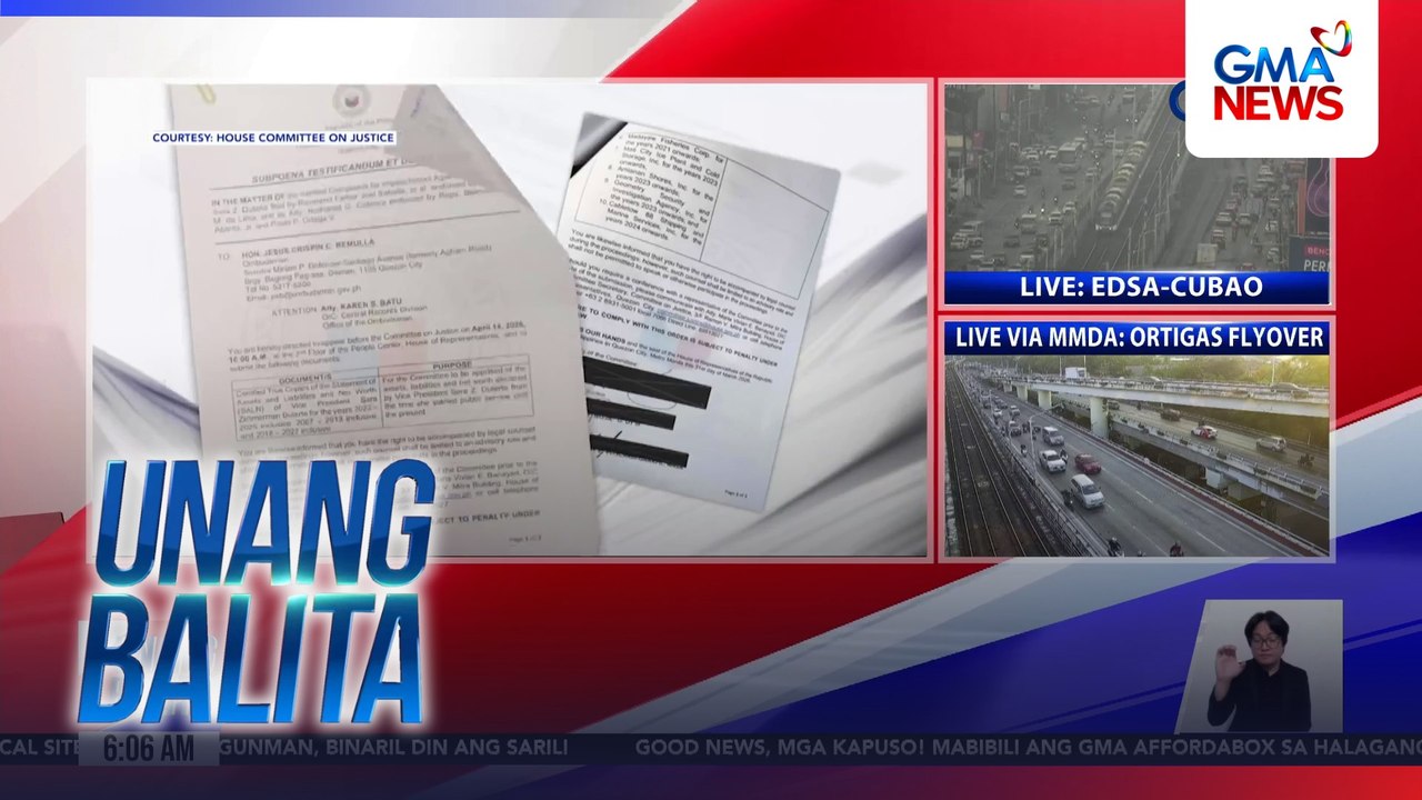 Mga SALN at mga hindi umanong maipaliwanag na yaman ni VP Sara Duterte, tatalakayin ng House Justice Committee ngayong araw | Unang Balita
