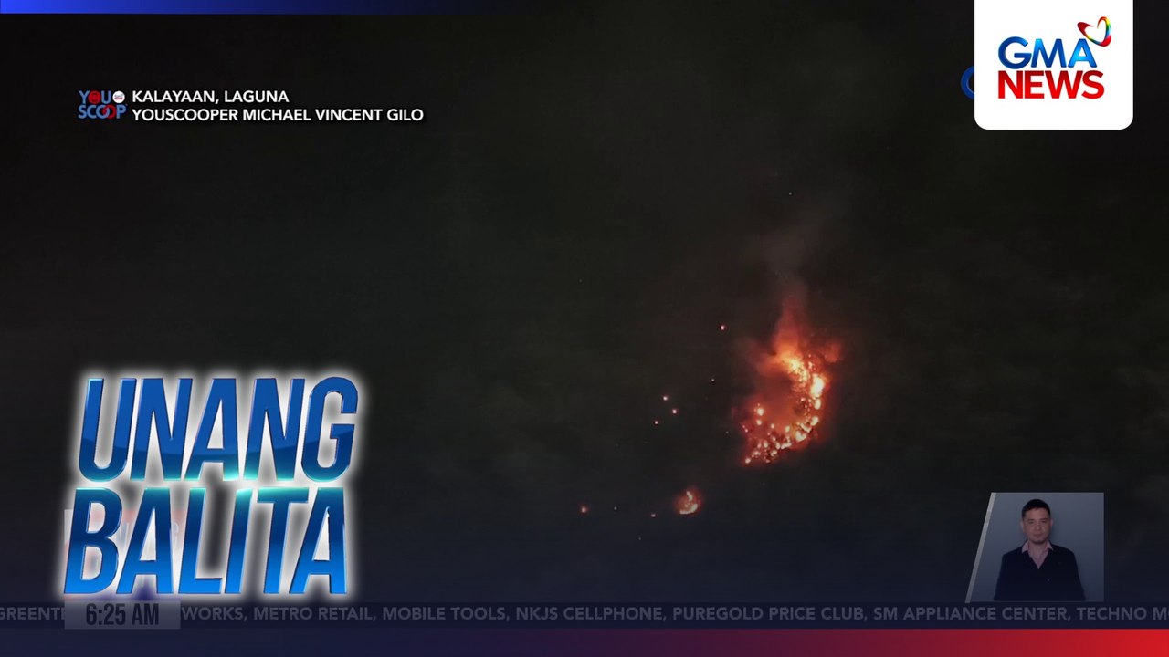 BFP Region 4A – Bahagi ng Sierra Madre, nasusunog pa rin | Unang Balita