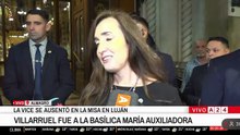 Villarruel no fue a la misa por el Papa Francisco porque "estaba lo peor de la casta política"