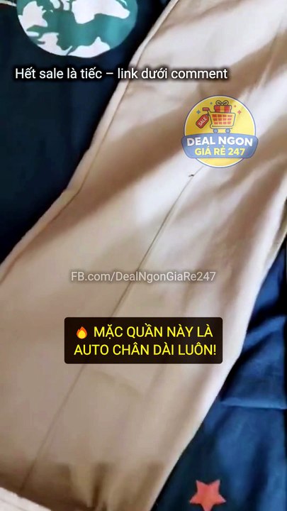 🔥 Mặc quần này là auto chân dài luôn!