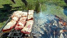 PESCA y ASADO en laguna oculta 🎣🤪👌