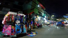 Animated Evening on Lakandula Street in Manila City in the Philippines