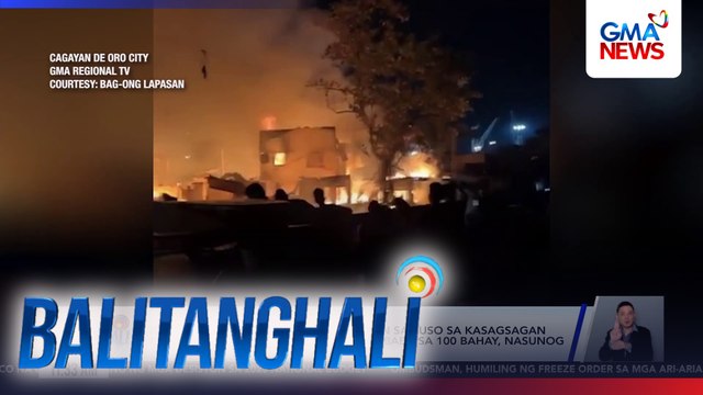 Isa, patay matapos umanong atakihin sa puso sa kasagsagan ng sunog sa Brgy. Lapasan; hindi bababa sa 100 bahay, nasunog | Balitanghali