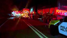 Motorista morre carbonizado após carro e caminhão pegarem fogo na PR-323