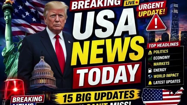 🚨 USA Breaking News Today: 15 Big Updates Shocking the Nation 🇺🇸⚡🔥