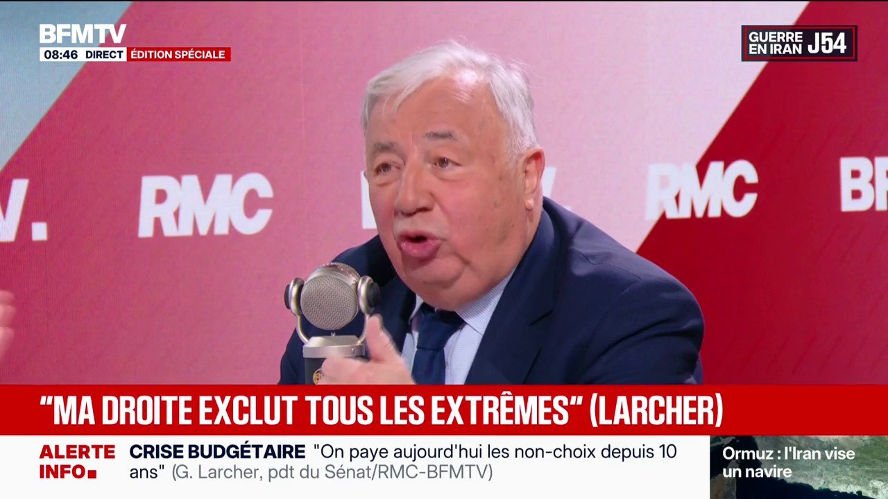 "Le Parti socialiste appartient à l'opposition au Sénat", rappelle Gérard Larcher, président du Sénat