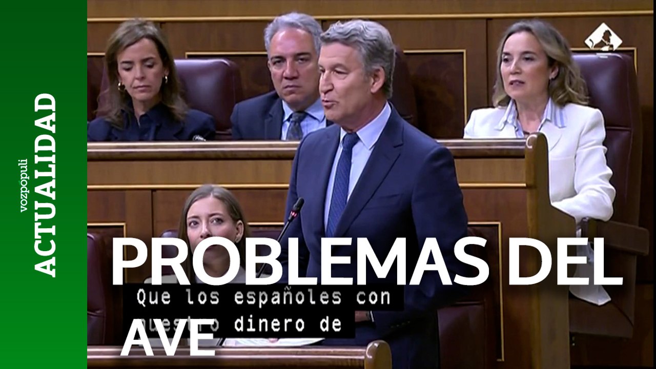 Feijóo a Sánchez: "El AVE era marca españa, y este prestigio lo han dilapidado"