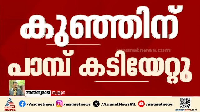 തൃശൂരിൽ രണ്ടര വയസ്സുകാരന് പാമ്പ് കടിയേറ്റു; കടിയേറ്റത് ശുചിമുറിയിൽ നിന്ന് | Snake Bite