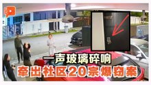 玻璃杯当“警报器”响惊呆整条街 原来曾发生20爆窃案