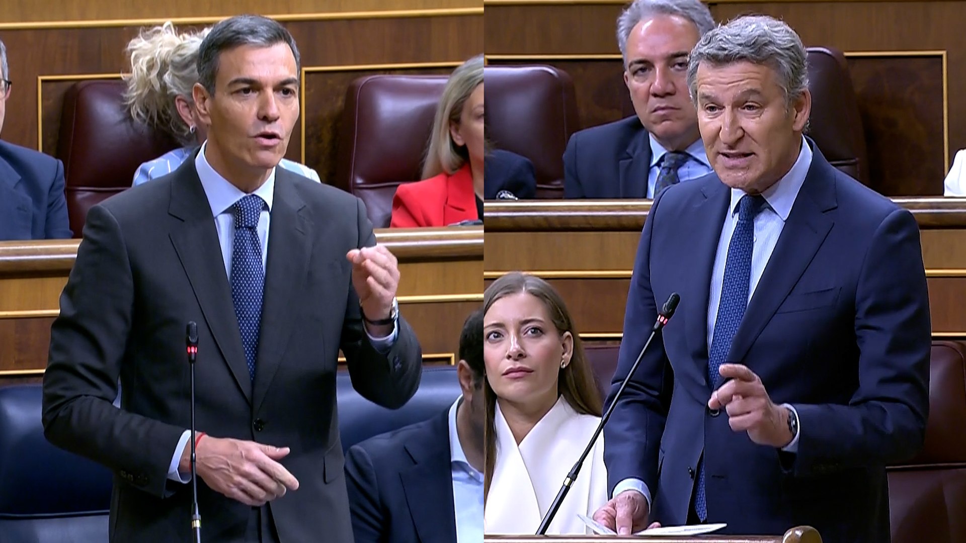 Sánchez presionado por Feijóo y Nogueras habla en el Congreso de Cataluña y España como "países" y acusa al PP de violar la Constitución con el pacto de Extremadura