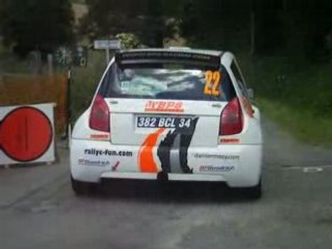 Pellegrin C2 Super 1600 rallye limousin 2008 départ