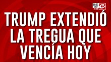 Guerra en Medio Oriente: Trump extendió la tregua que vencía hoy