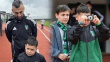 Serdar Dursun'dan minik taraftara anlamlı hediye