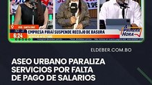Aseo urbano paraliza servicios por falta de pago de salarios