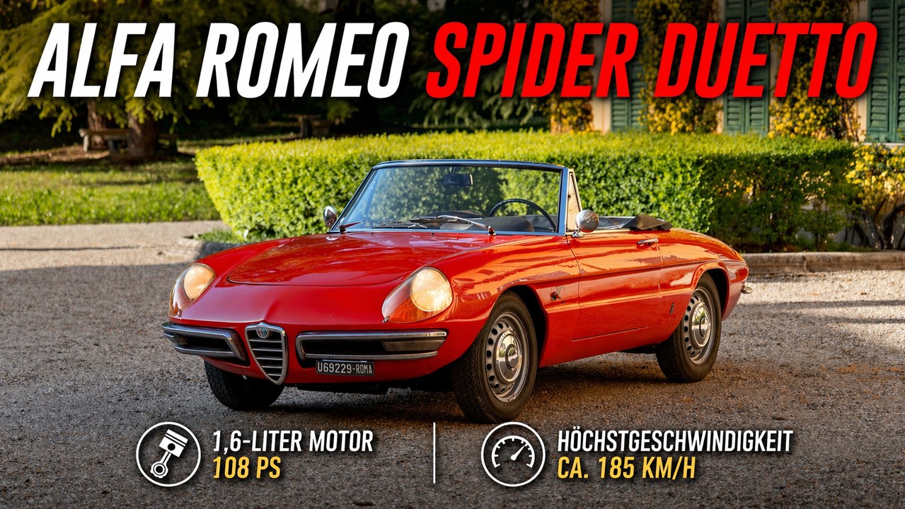 Alfa Romeo Spider Duetto: Technik, Design & Geschichte