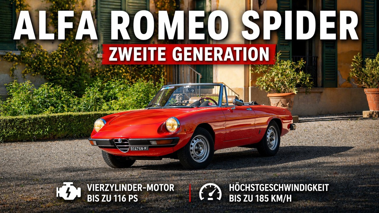 Alfa Romeo Spider zweite Generation Roadster Ikone der 70er