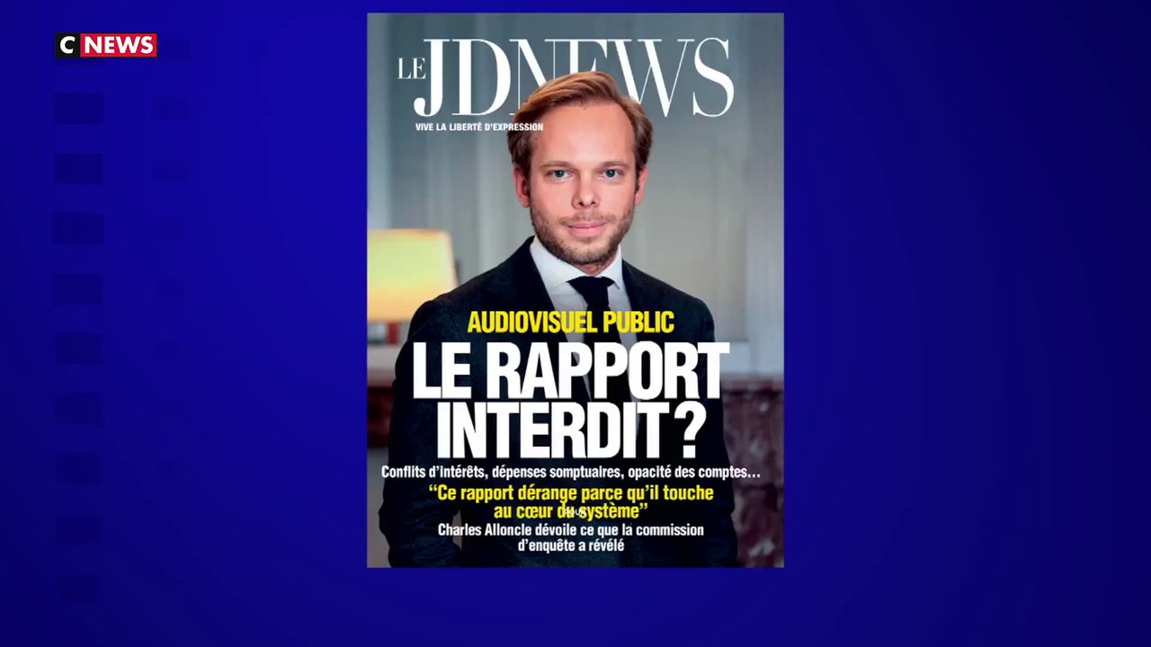 Charles Alloncle dans le JD News : ses révélations sur le rapport de commission d'enquête sur l'audiovisuel public