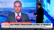 Javier Milei enviará reforma eleitoral ao Congresso