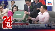 Kahong naglalaman umano ng tax records ni VP Duterte at mister niya, ‘di ipinrisinta ng BIR dahil pwede lang umano kung ‘in aid of legislation’ | 24 Oras