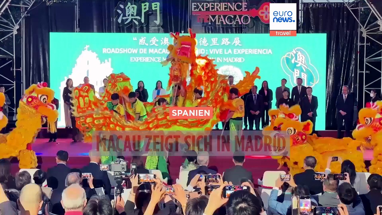 Chinesische Löwen, Drohnen, Roboter: Wie Macau um europäische Touristen wirbt