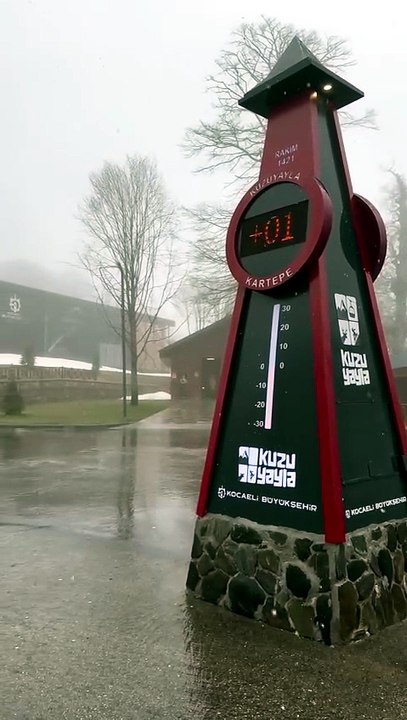 Kartepe Kuzuyayla’da Nisan karı sürprizi Kartpostallık görüntüler oluştu