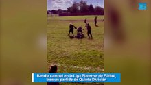 Batalla campal en la Liga Platense de Fútbol, tras un partido de Quinta División
