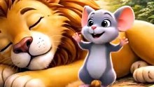 Lion and Mouse Story 🦁🐭 | Small Can Help Big | Kids Moral Story #reels #shorts