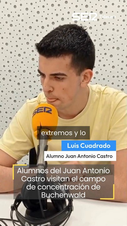 Alumnos del Juan Antonio Castro participan en un homenaje a los deportados españoles en el campo de Buchenwald