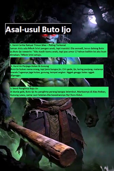 Asal-usul Buto Ijo