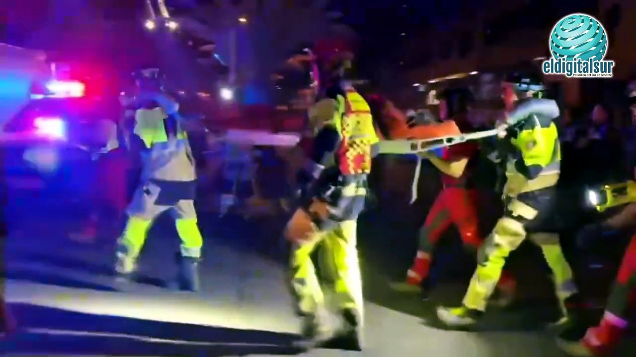 Rescatada una persona tras sufrir una grave caída en los riscos de la Pardelera en Arona