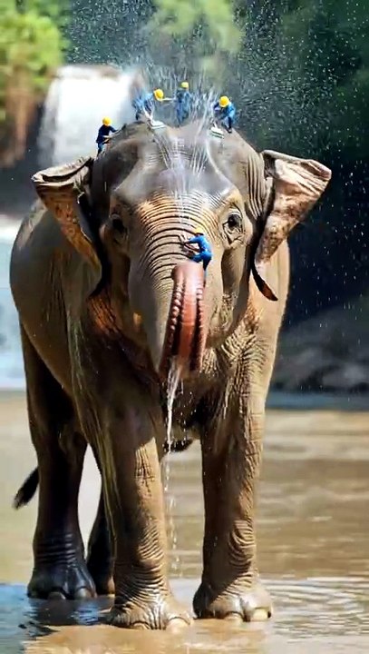 Mitti Se Bhare Elephant Ko Clean Kar Diya 😳🐘✨
