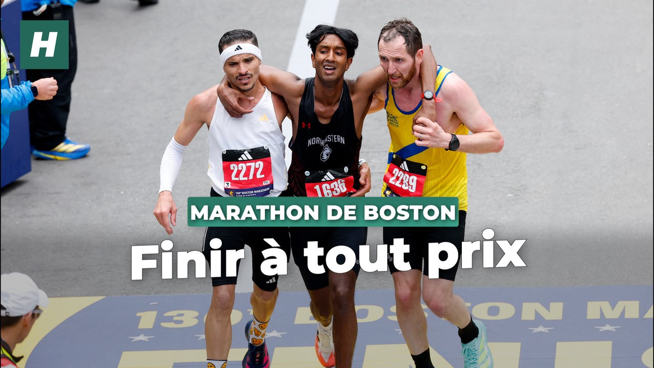 Au marathon de Boston, ces coureurs ont oublié leur chrono pour aider un athlète à terre