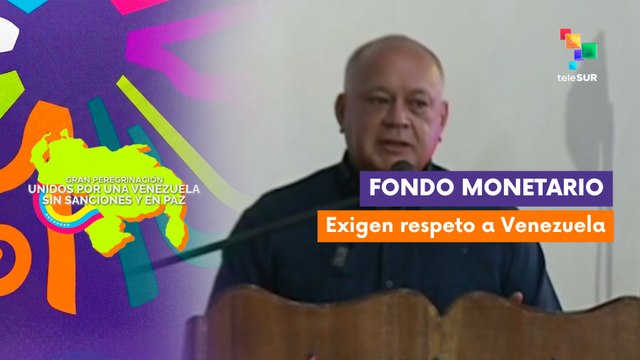 Cabello: Tienen que devolver el dinero del pueblo venezolano