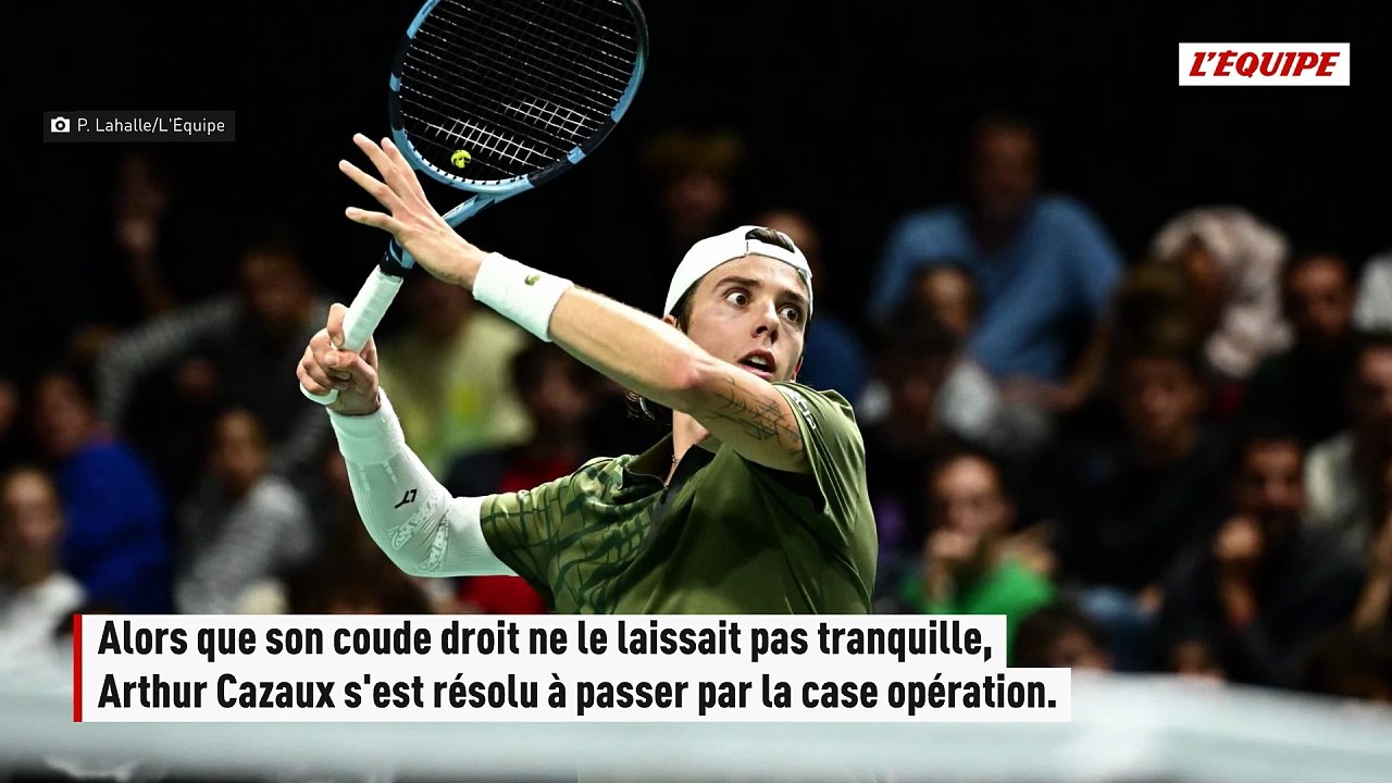 Opéré du coude droit, Arthur Cazaux sera absent pendant six mois minimum - Tennis - ATP