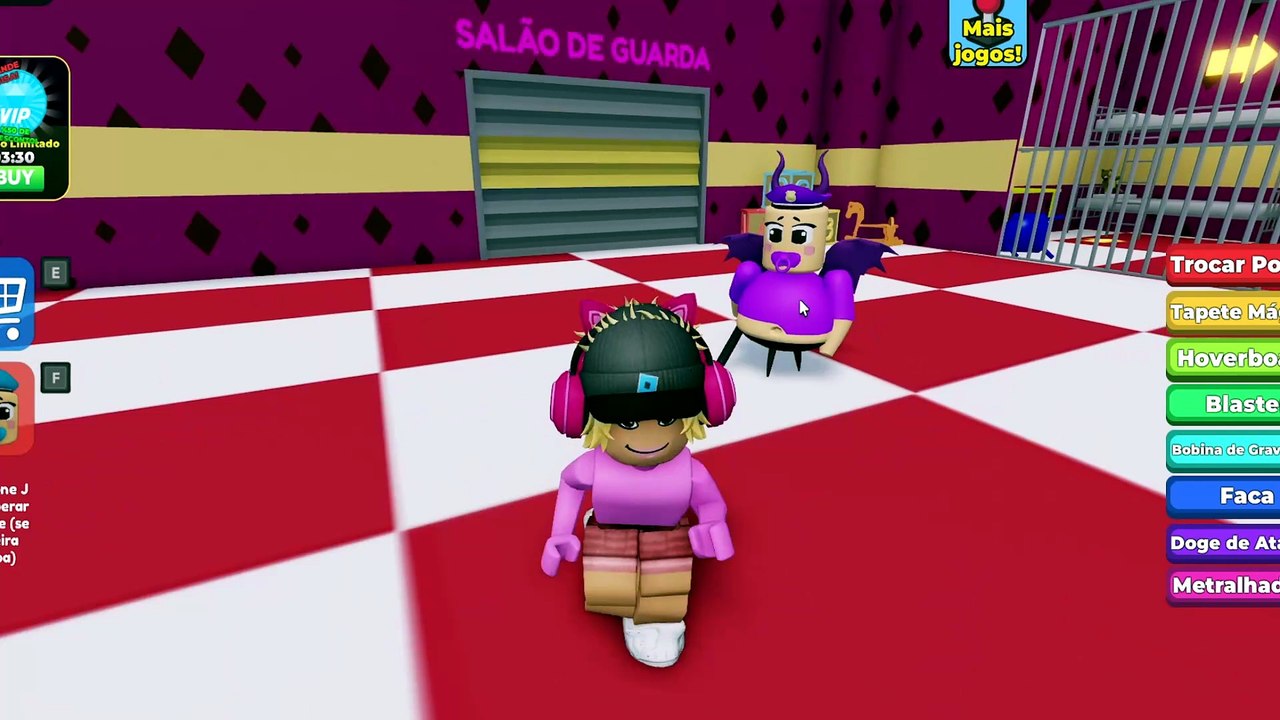 prison run do Baby do mal Barry's Obby