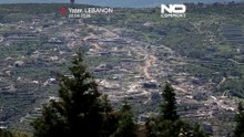 Lübnan'ın güneyinde haritadan silinen köyler havadan görüntülendi