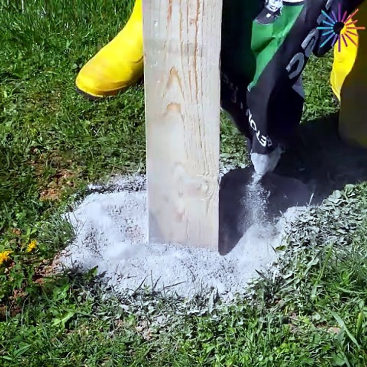 Quick-setting red bag concrete!