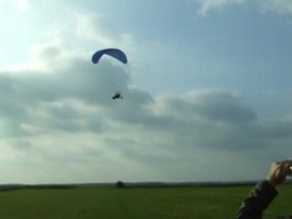 Vol paramoteur - décollage