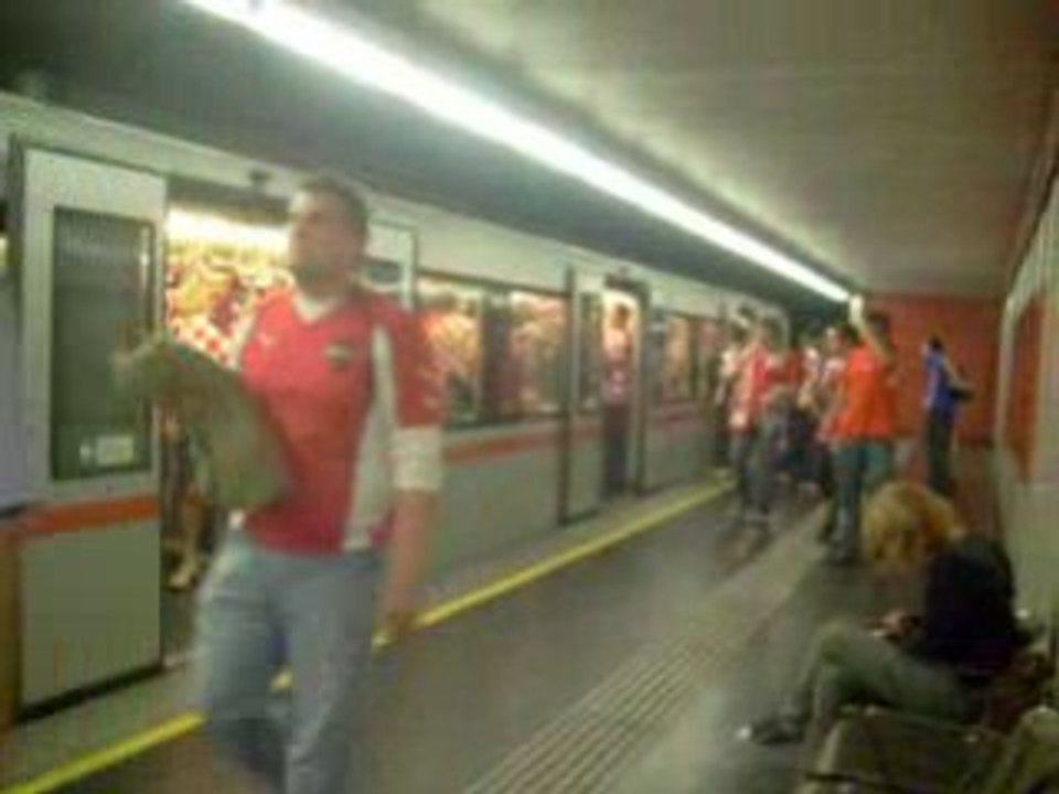 Dans le metro autrichien, que des croates